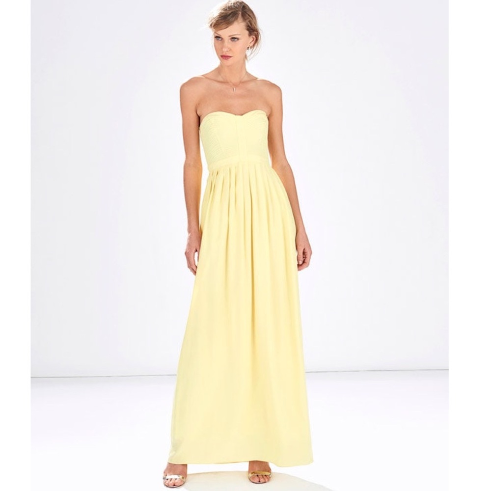 NWT Parker Black Bayou Soft Yellow Maxi Dress